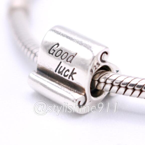 Authentic Pandora Good Luck Scroll Charm - 790514 - Picture 2 of 11